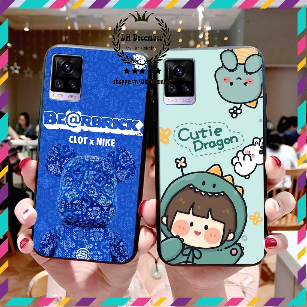 Ốp lưng Vivo V20 in hình 3D lucky, gấu Brick xinh xắn - KHÔNG NÊN BỎ LỠ