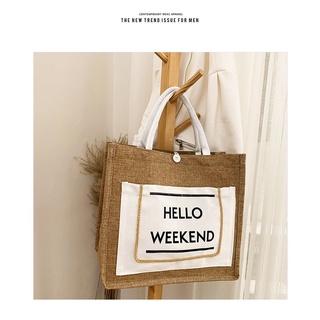 Túi Cói Hello Weekend, Túi cói đi biển