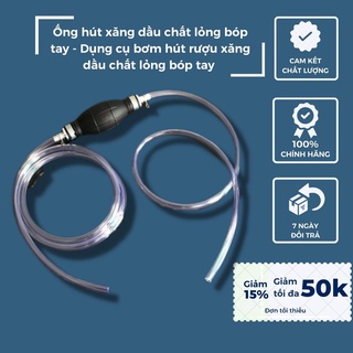 Ống hút xăng dầu chất lỏng bóp tay - Dụng cụ bơm hút rượu xăng dầu chất lỏng bóp tay - mẫu mới