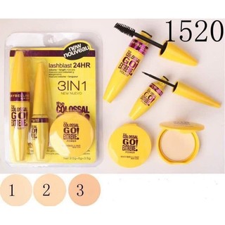 🍎 kẻ mắt + phấn trang điểm
