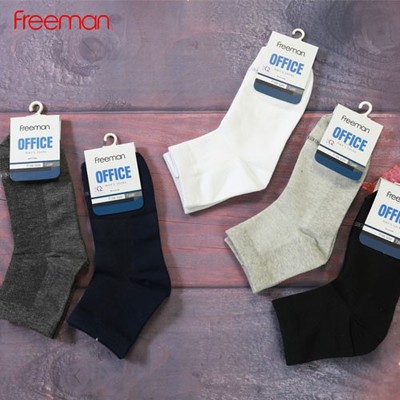 [Combo 5 đôi] Tất cổ trung, chất liệu cotton FREEMAN