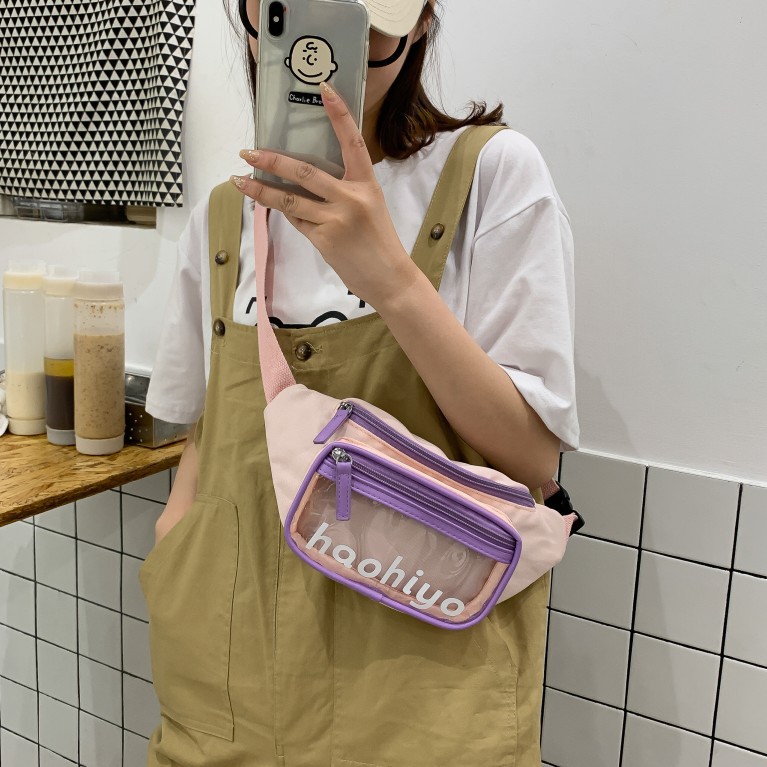 Túi Đeo Bụng, Túi Đeo Ngực HAOHIYO Vải Dù Chống Thấm, Nhựa Trong Suốt Trẻ Trung 2021 TDB03 | BigBuy360 - bigbuy360.vn