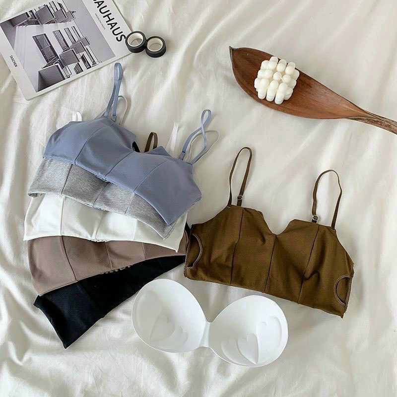 Áo Lót Nữ_ Áo Bra Nữ Cổ Khoét V Chun Lưng Siêu Xinh 990