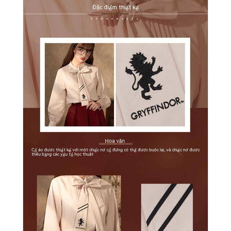 Harry Potter joint shirt retro French sheepshoe sleeve jk uniform long shirt streamer shirt scarf shirt