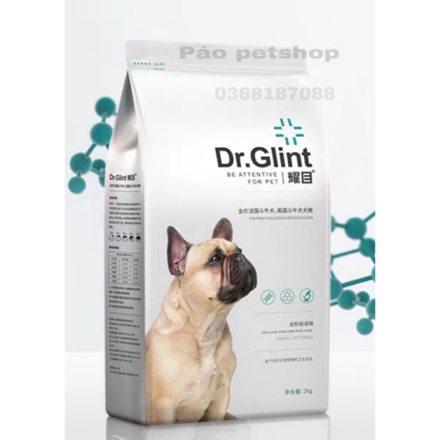 Thức ăn cho chó Bull pháp - DR. Glint - Túi 2kg