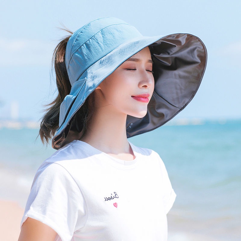 Nón Bucket Chống Tia Cực Tím Vành Rộng Che Mặt Chống Tia Uv Phong Cách Nhật Bản Thời Trang Mùa Hè Cho Nữ