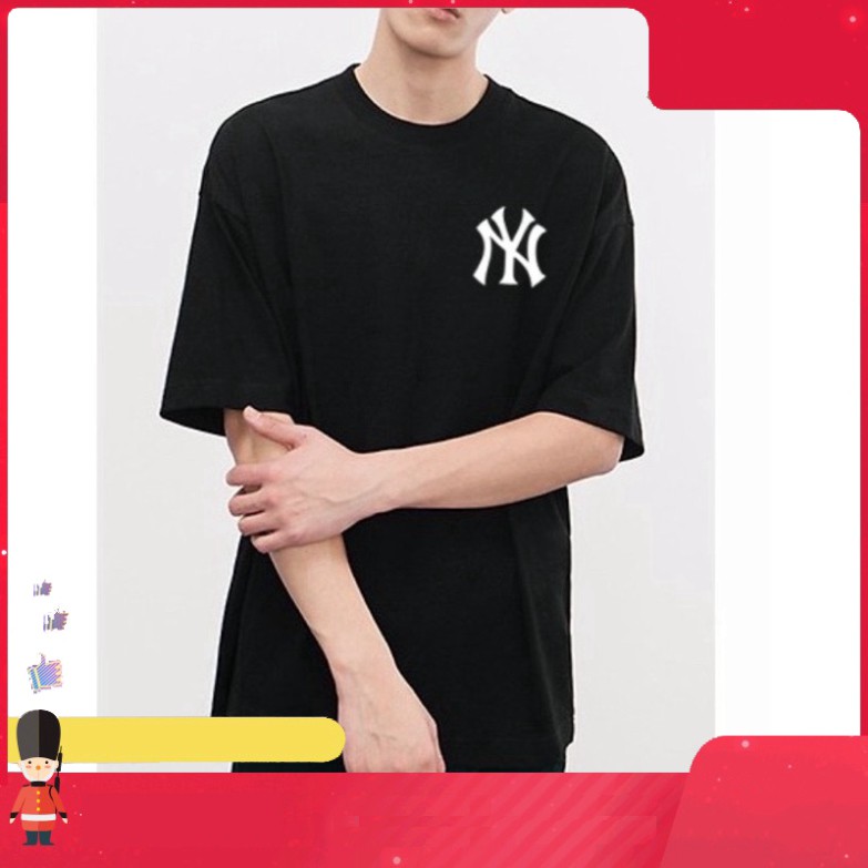 km Áo Thun Thể Thao Unisex NY |Áo đôi 2 màu đen trắng sỉ ib