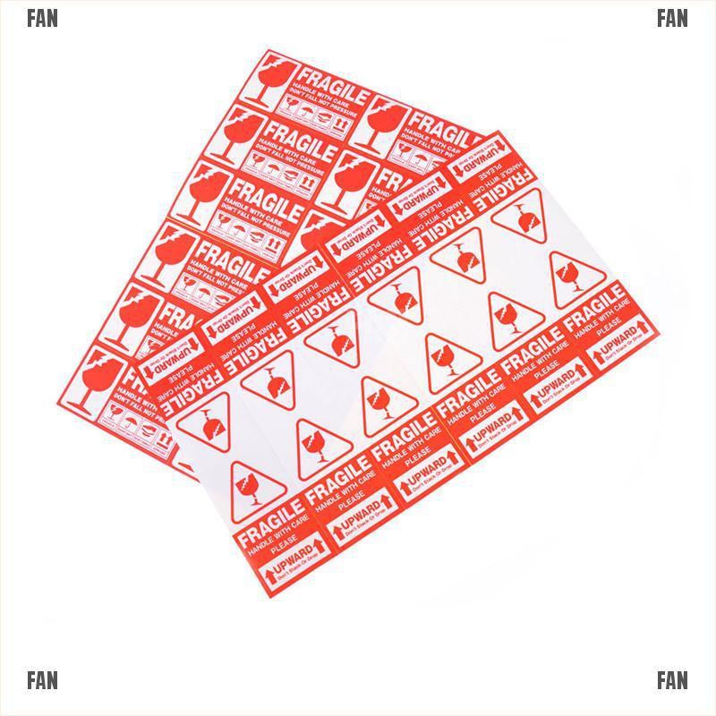 Bộ 50 Miếng Dán Cảnh Báo Fragile 2 Tiện Lợi