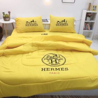 Bộ 5 món chăn ga gối cotton đũi thương hiệu hàng cao cấp