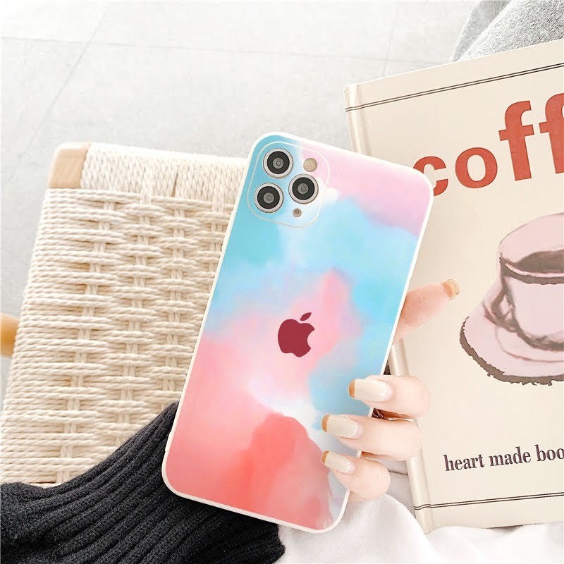 Ốp lưng iphone LOANG MÀU cạnh vuông bảo vệ camera 6/6plus/6s/6splus/7/7plus/8/8plus/x/xr/xs/11/12/pro/max/plus/promax | BigBuy360 - bigbuy360.vn