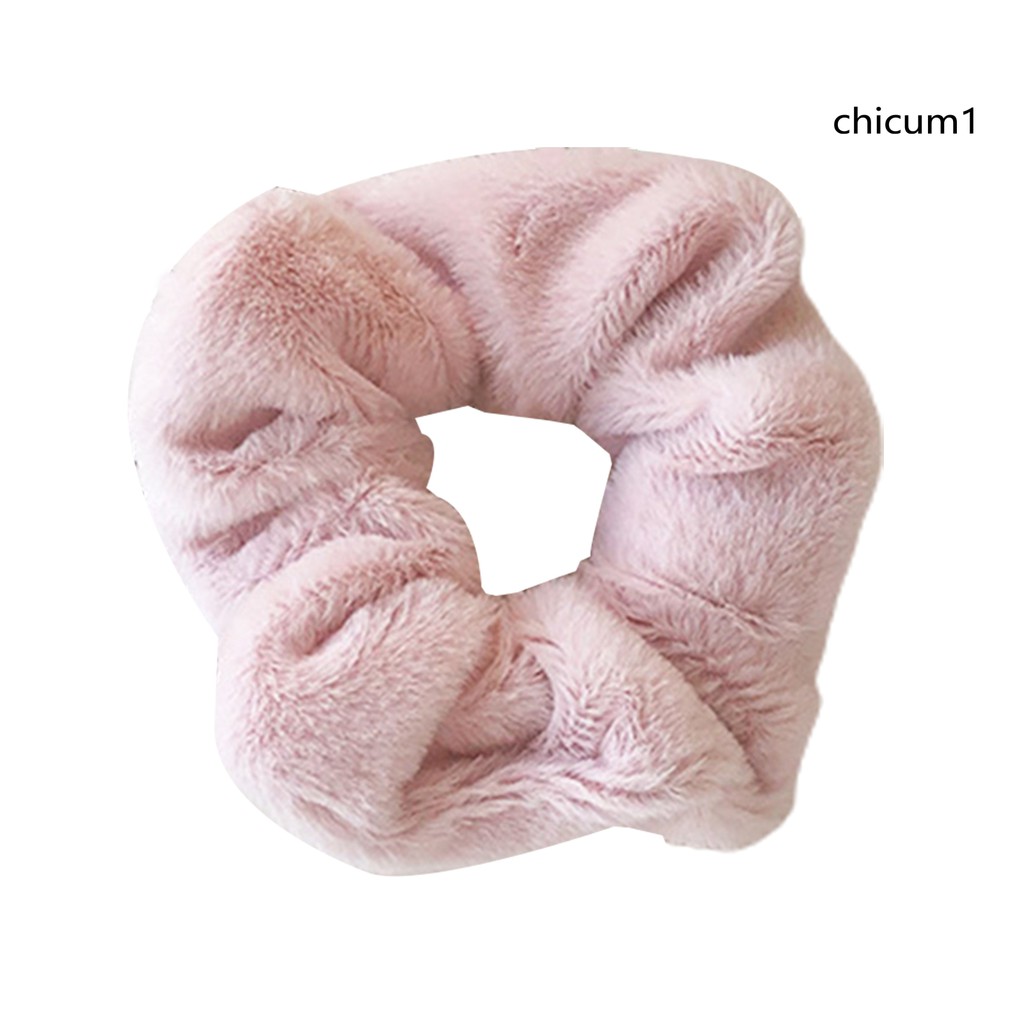 Dây Buộc Tóc Phối Lông Mềm Mại Cho Nữ