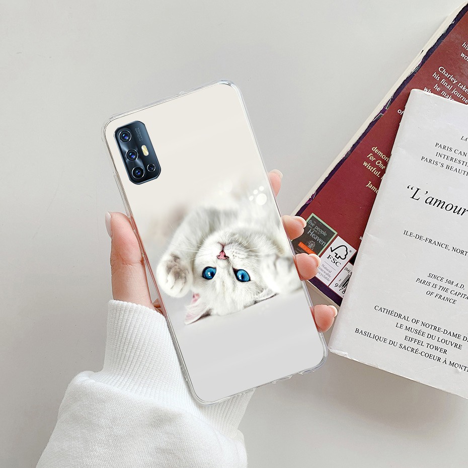 Ốp Điện Thoại Tpu Dẻo Họa Tiết Hoa Hoạt Hình Xinh Xắn Cho Vivo V19 Neo Vivo V19 Neo V 19 V19Neo