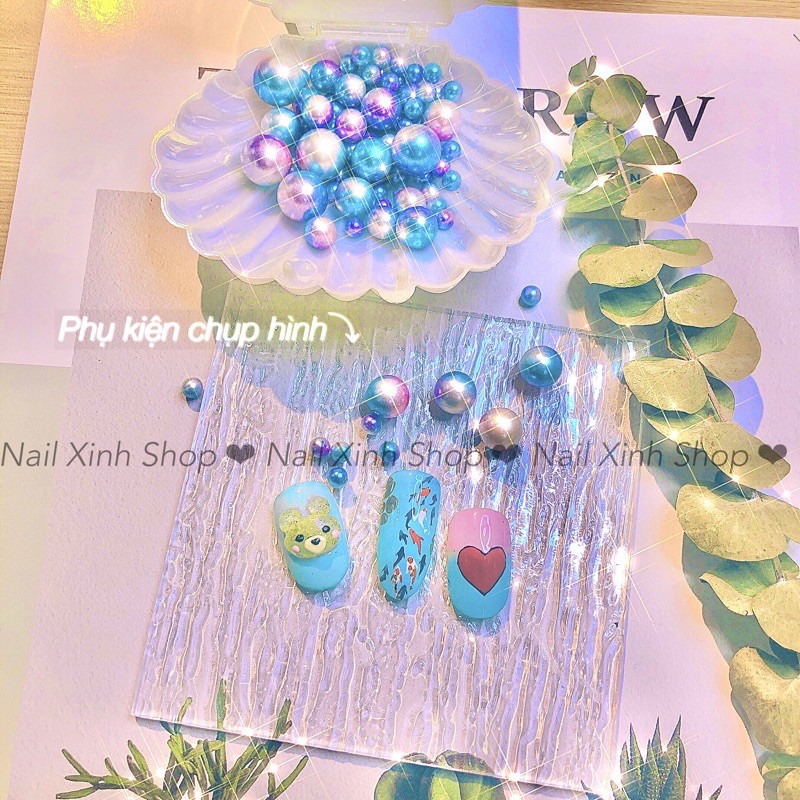 Phụ kiện trang trí , chụp hình mẫu nail , pha màu gel nghệ thuật