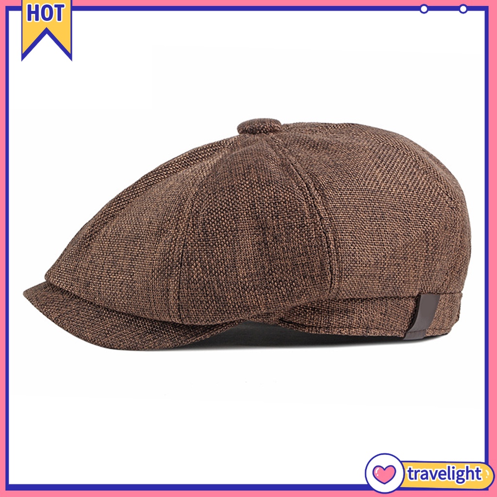 Mũ Beret Mỏng Co Giãn Nhanh Khô Phong Cách Vintage Cho Nam