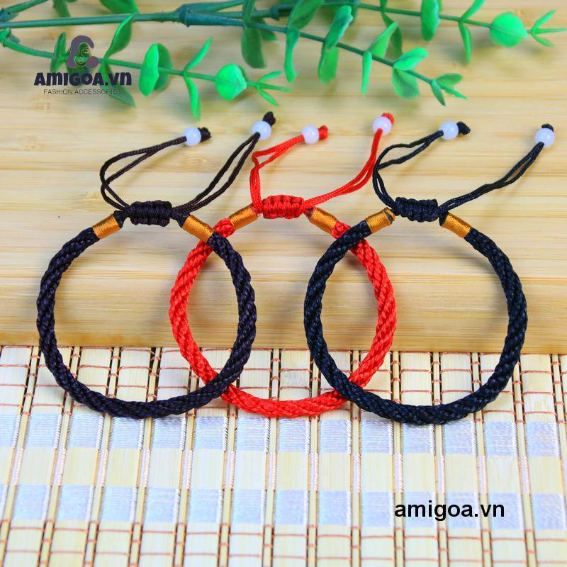 ✨✨Vòng Đeo Tay Bện Dây Màu Đỏ May Mắn Cho Nam Nữ