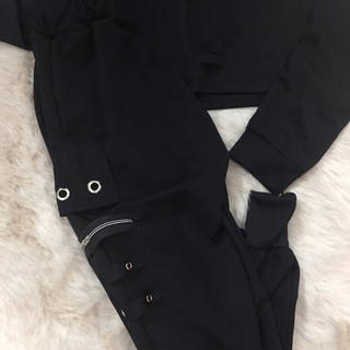 SET ÁO CROPTOP VÀ QUẦN NẮP TÚI
