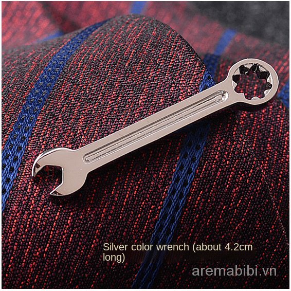 Kẹp cà vạt họa tiết màu vàng thời trang sang trọng cho nam