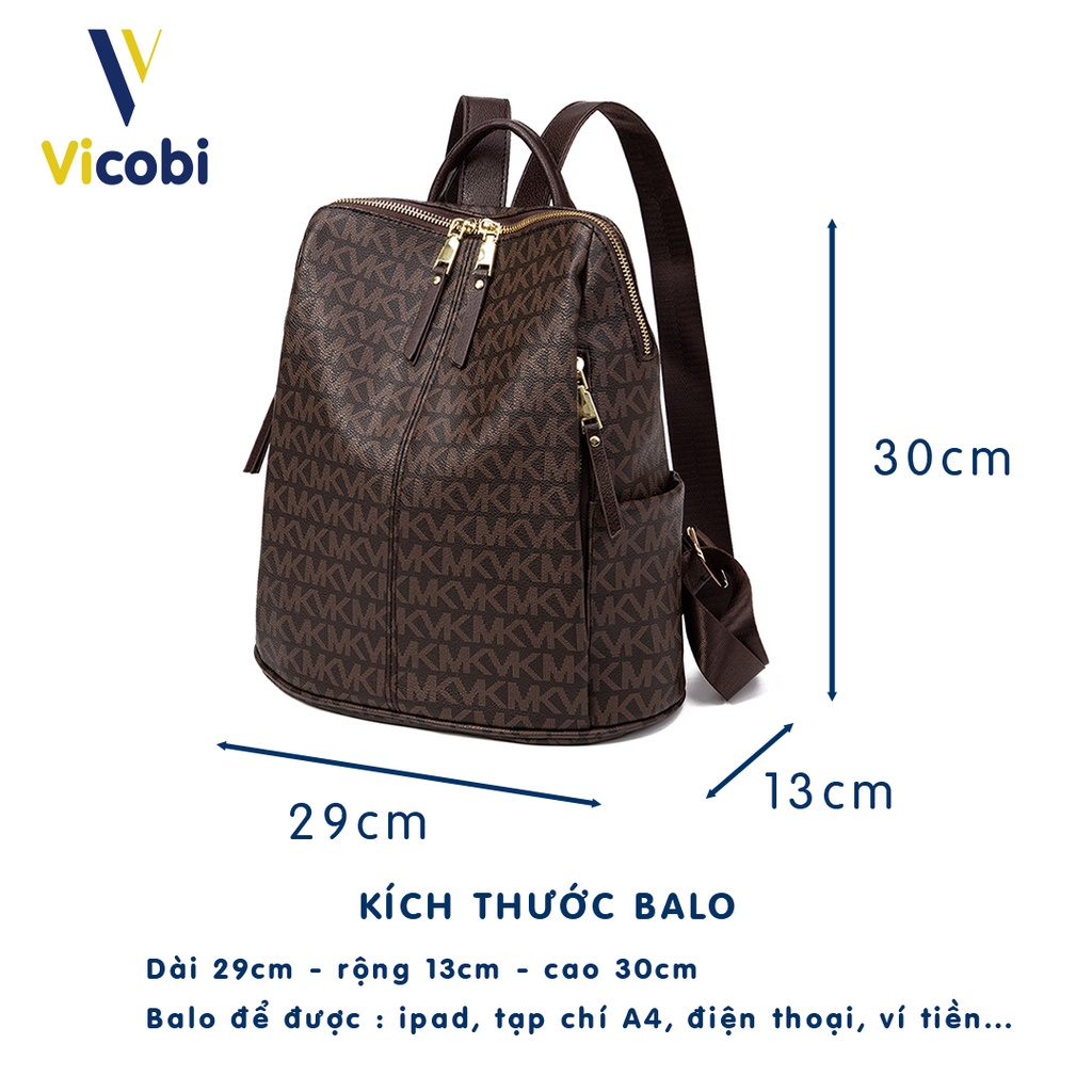 Balo công sở da Pu cao cấp Vicobi B1 Eilish, rất phù hợp cho bạn văn phòng, học sinh, sinh viên hay đi du lịch