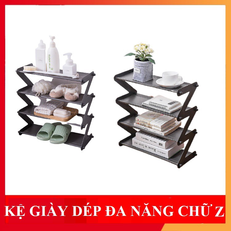 KỆ GIẦY DÉP ĐA NĂNG CHỮ Z 4 TẦNG TIỆN LỢI