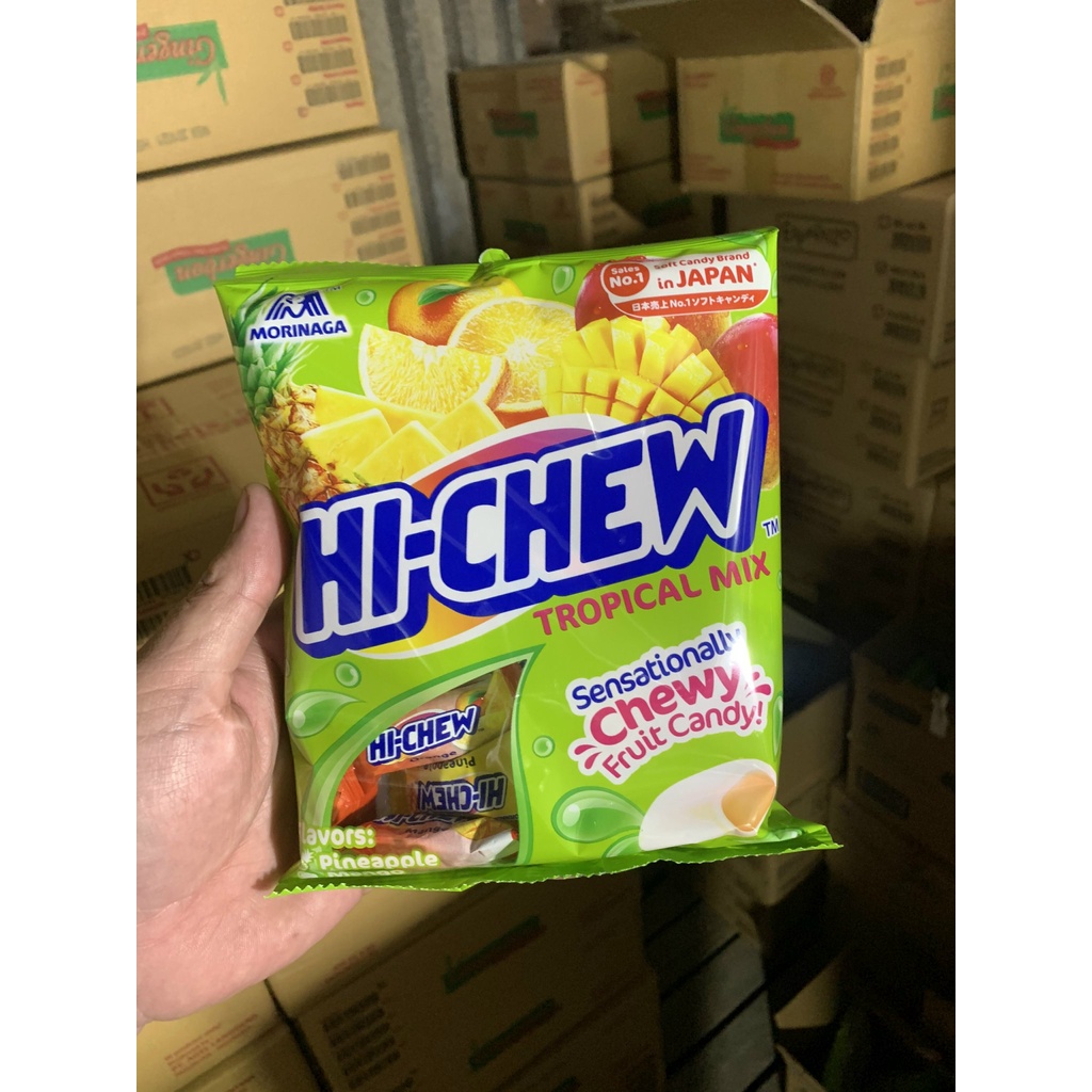 KẸO HI-CHEW 90G NHẬP KHẨU CÁC VỊ TRÁI CÂY, SODA, CHUA NGỌT