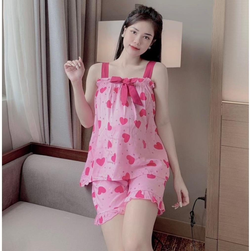 Bộ đồ bầu hai dây M357 chất lanh freesize từ 45 đến 70kg