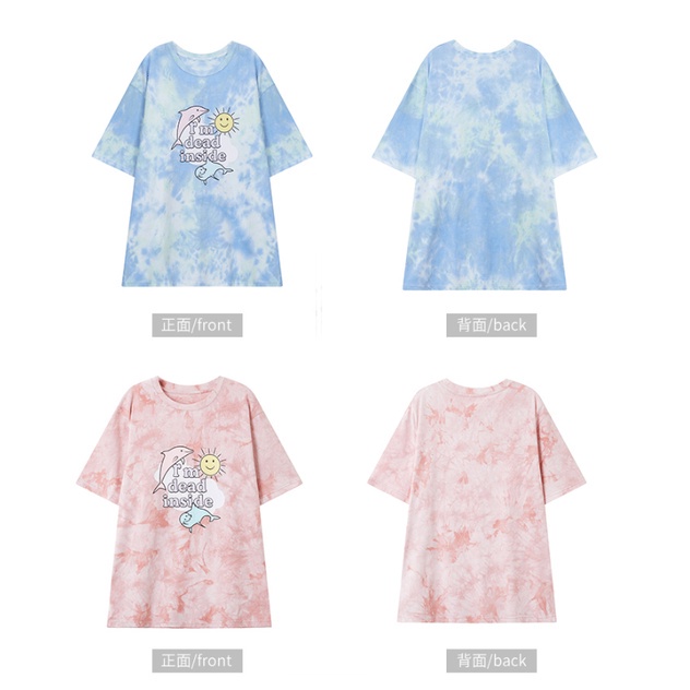 Áo thun nữ tay ngắn dáng rộng kiểu Hàn xinh xắn dễ phối đồ