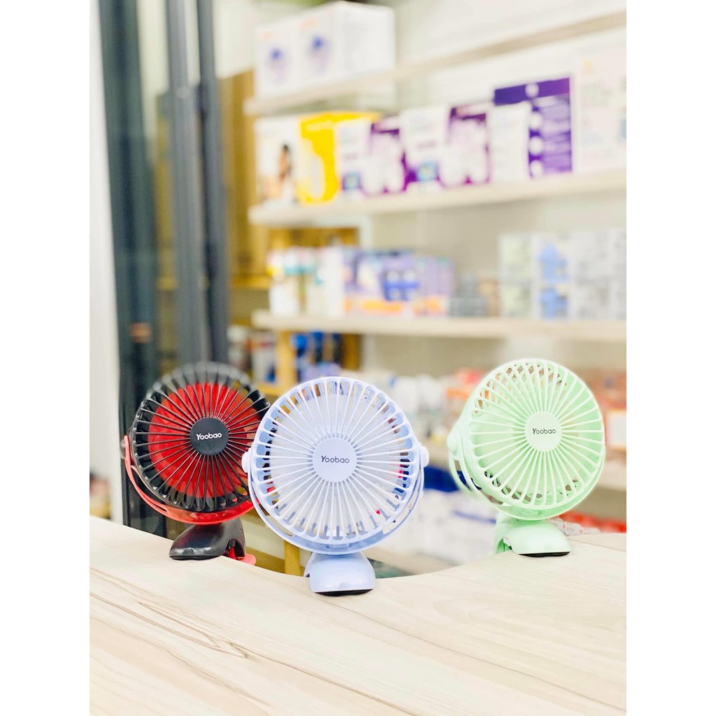 Quạt xe đẩy mini Yoobao hàng chính hãng, quạt kẹp xe đẩy chính hãng, quạt xe đẩy giá rẻ | BigBuy360 - bigbuy360.vn