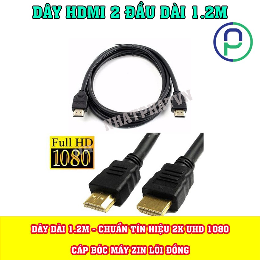 Cáp HDMI 1.2m Bóc Máy Chuẩn 2K Uhd