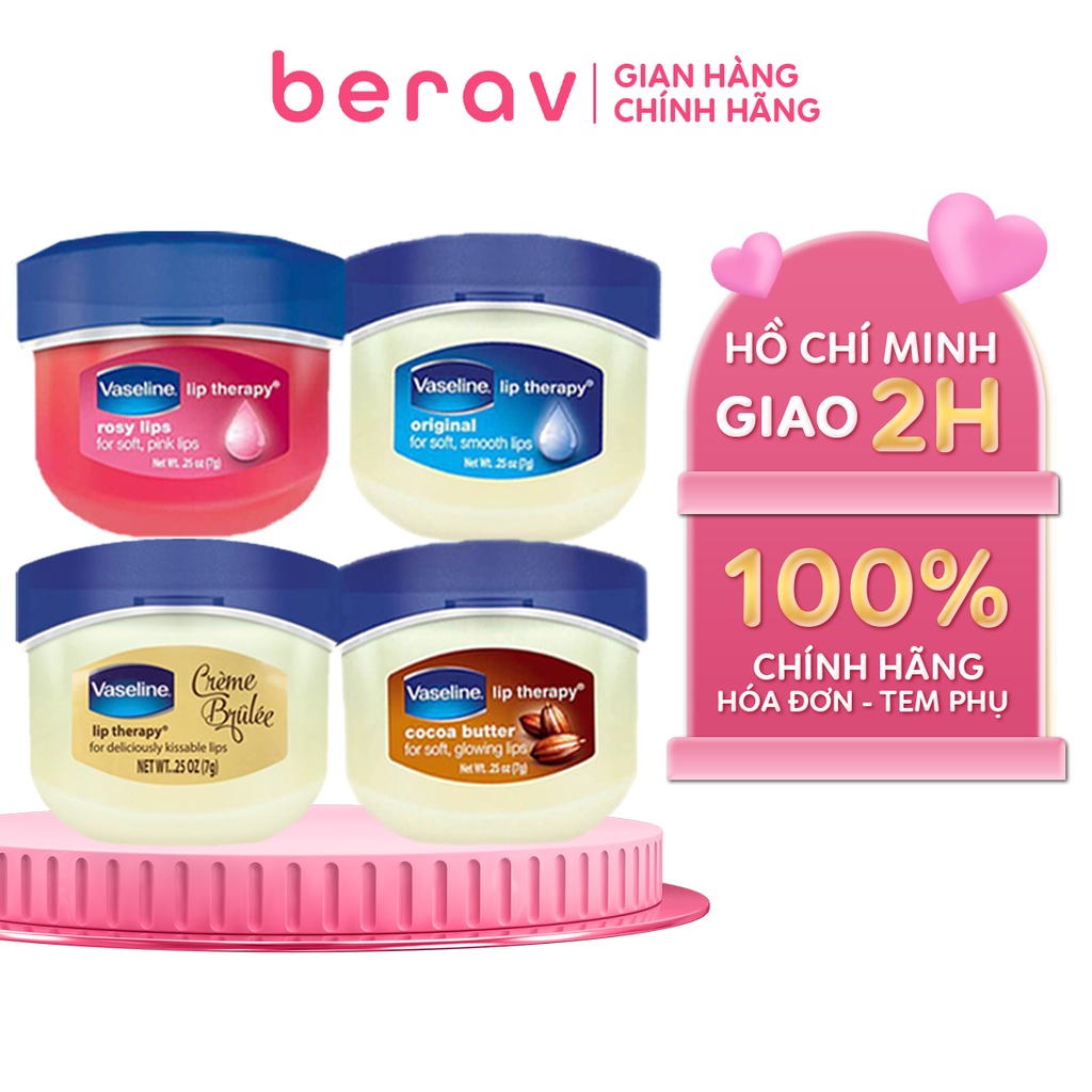 Sáp Son Dưỡng Môi Vaseline USA Mang Lại Làn Môi Mềm Mọng Tức Thì 7g