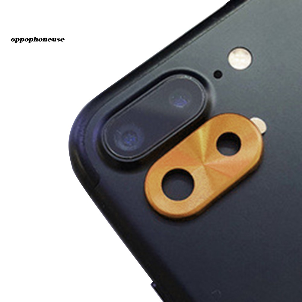 Khung kim loại bảo vệ ống kính camera cho iPhone XS X 7/8 Plus