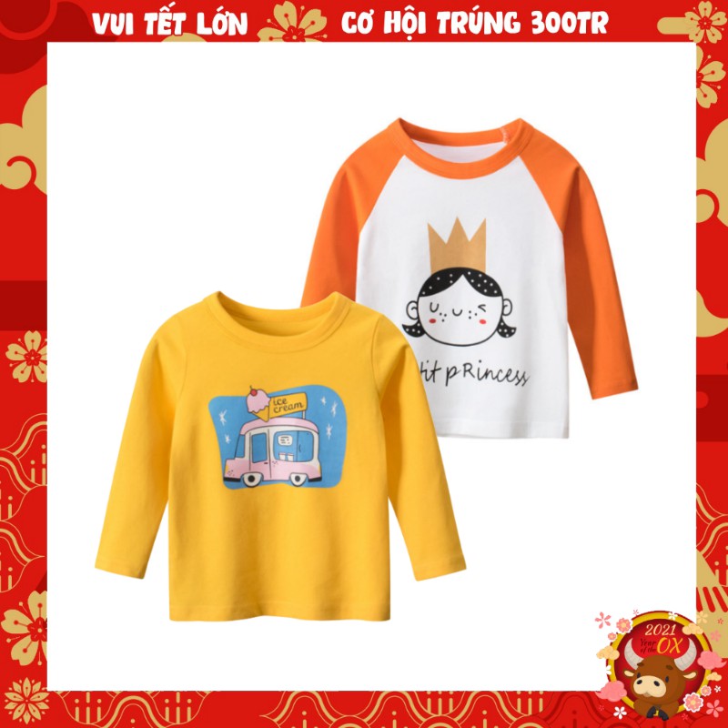 [VIDEO] Áo tay dài bé gái 27Home in hình GẤU TÍM cute chất liệu 100% cotton hàng chuẩn xuất Âu Mỹ