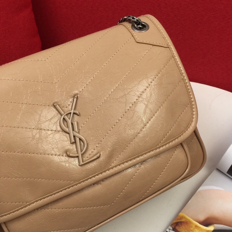 Túi đeo chéo logo thương hiệu YSL Saint Laurent cao cấp da thật 2 size có 4 màu