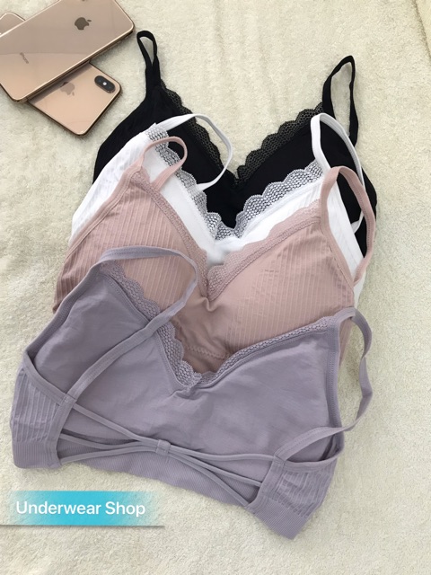 Áo Bralette Cotton Mẫu Mới Nhất Vừa Ra, Áo bra lưng kết siêu đẹp mã 3316.