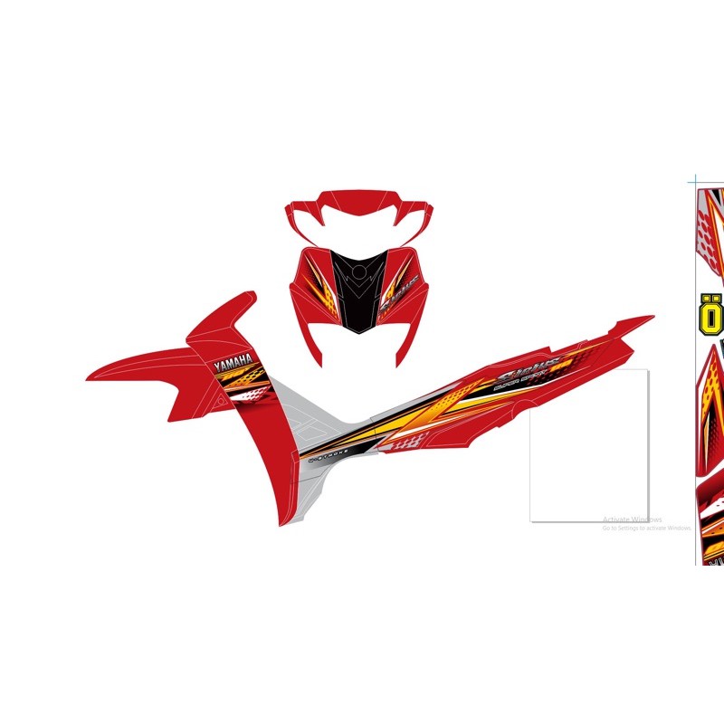 ( Quí khách vui lòng mang ra tiệm cho thợ dán ) Tem Sirius đỏ