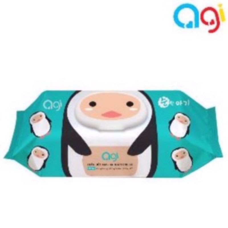 Combo 10 khăn giấy ướt Agi không mùi loại 100 tờ .Tặng kèm 3 bao lì xì như hình