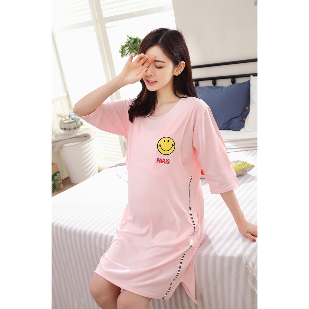 Váy Bầu Sau Sinh Cho Con Bú V76