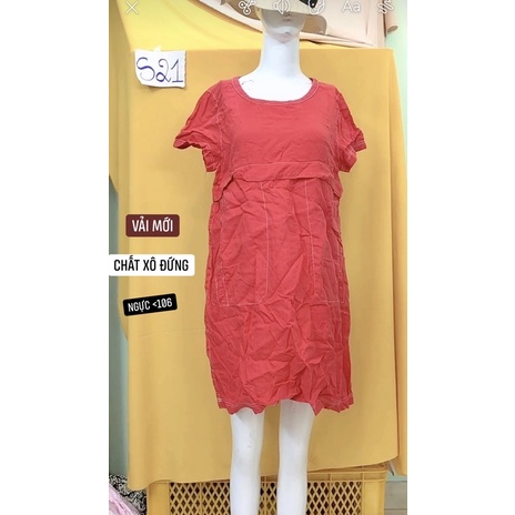 đầm xô đứng suông chỉ nổi size M/L.S21