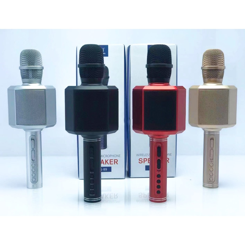 Micro karaoke bluetooth YS 89 - Micro kiêm loa karaoke SU YOSD - Chỉnh echo ngay trên mic - Tích hợp thay đổi giọng nói