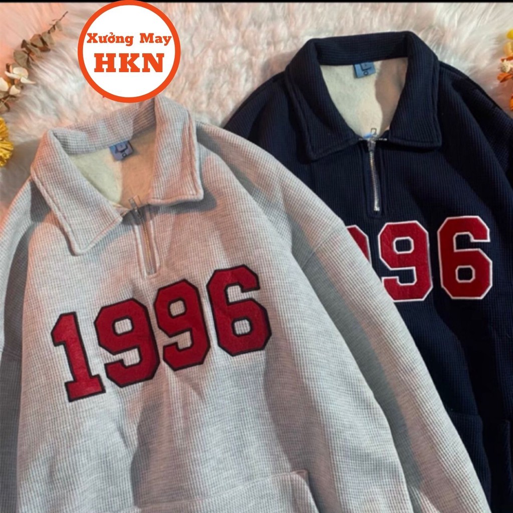 Áo Sweater Nữ Khoá Cổ Thêu 1996 Chất Bozip Dầy Cộm Mã 812 Xưởng May HKN | BigBuy360 - bigbuy360.vn