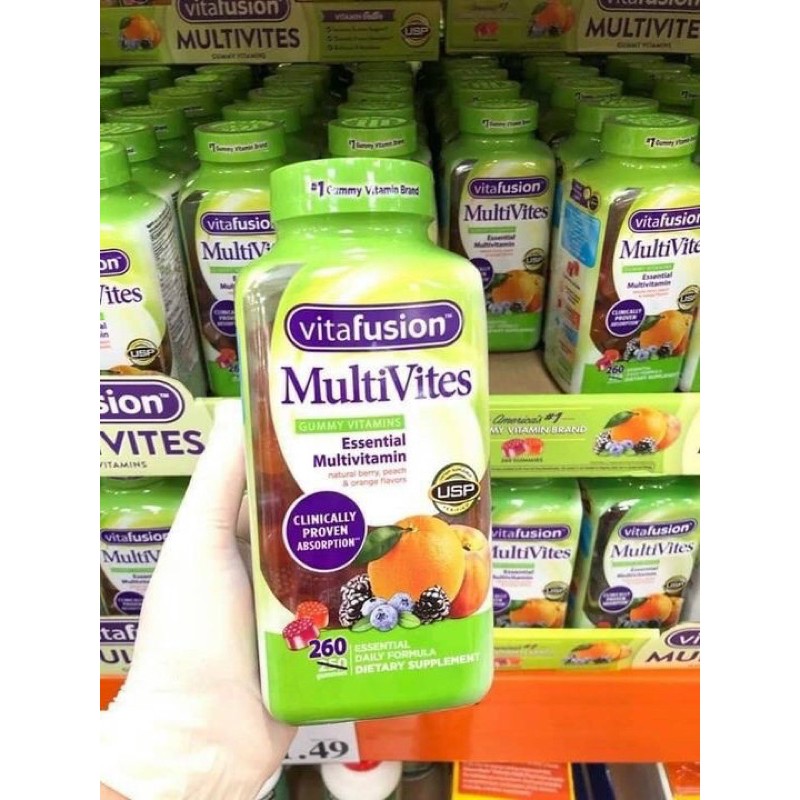 [2022]Kẹo dẻo Vitafusion Multivitamin Gummies 260 viên - Multivites 260 viên