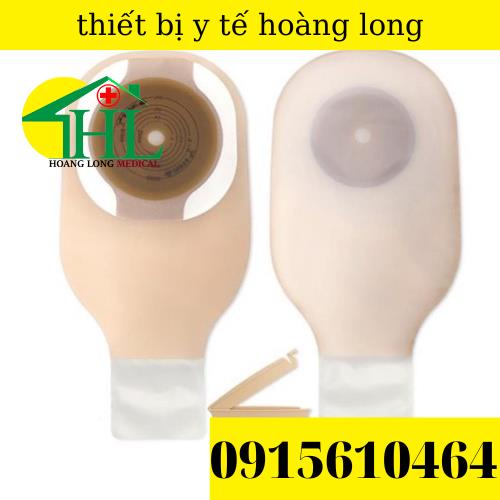 Túi chứa phân hậu môn nhân tạo 2 mảnh, lọc khí, khóa cuốn Hollister