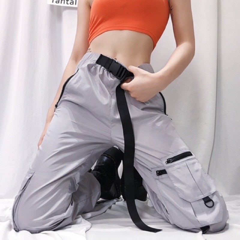 Quần Cargo Lưng Cao Năng Động Thời Trang Theo Phong Cách Hàn Quốc Cho Nữ | BigBuy360 - bigbuy360.vn