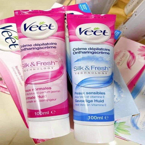 Kem tẩy lông VEET (100ml) [CHÍNH HÃNG 100%] Chỉ vài phút là tẩy hết lông