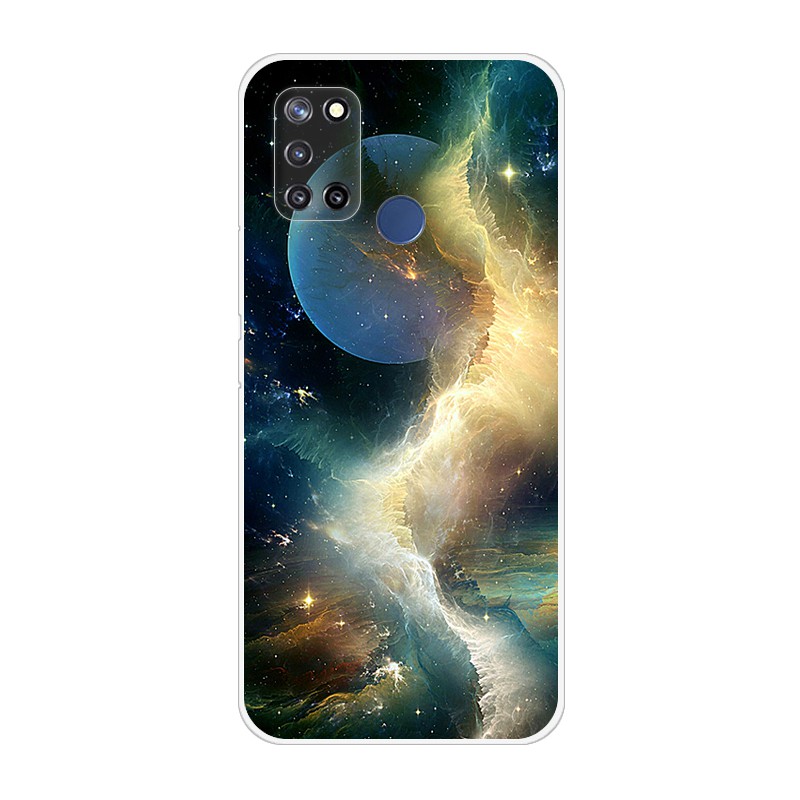 Ốp điện thoại in họa tiết bầu trời sao xinh xắn cho Realme 7i Realme C17