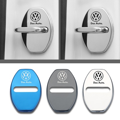 Bộ 4 Ốp Bảo Vệ Khóa Cửa Xe Hơi Volkswagen VW GOLF Bora Jetta POLO GOLF Passat Bằng Thép Không Gỉ