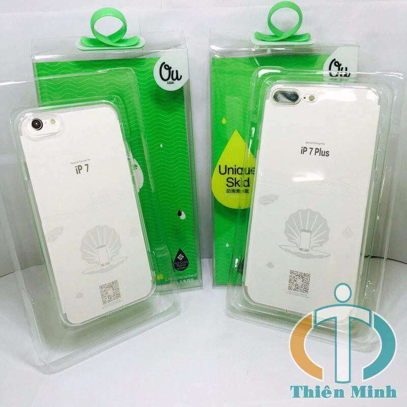 Ốp silicon trong suốt VU cho IPHONE