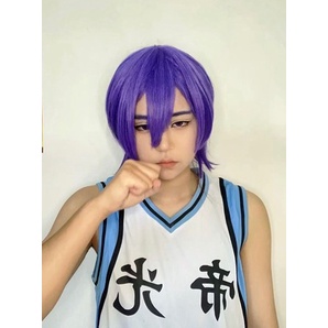 Wig/tóc giả nam nữ cơ bản cosplay màu trắng bạc xám nâu đen tím vàng hồng đỏ cam xanh