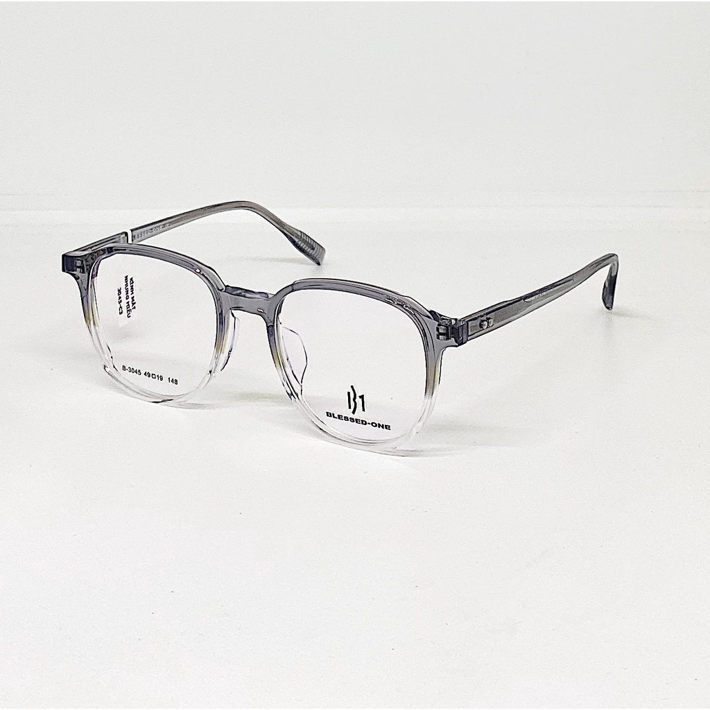 Gọng kính cận nam nữ NHUNG HIẾU dáng tròn 3045 nhựa acetate và hợp kim cao cấp
