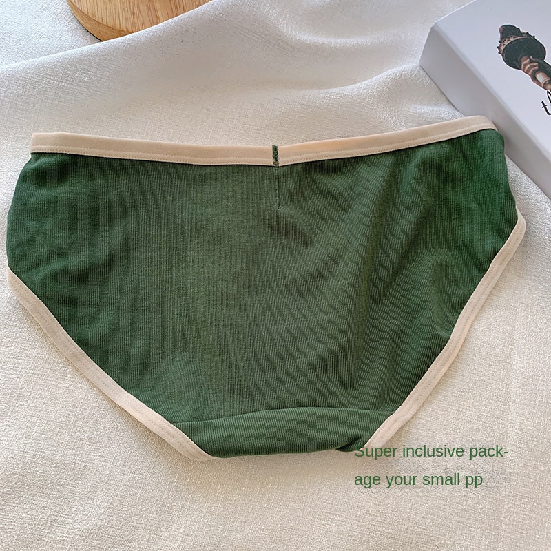 Quần Lót cotton Lưng Thấp Màu Kẹo Gợi Cảm Thoáng Khí Cho Nữ