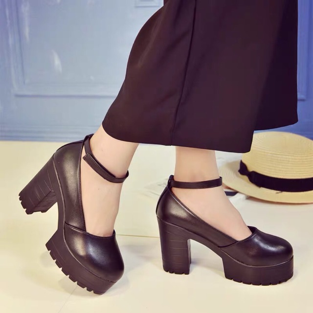 [ SẴN HÀNG - HÌNH THẬT ] Giày cao gót lolita 2 màu trắng đen | BigBuy360 - bigbuy360.vn